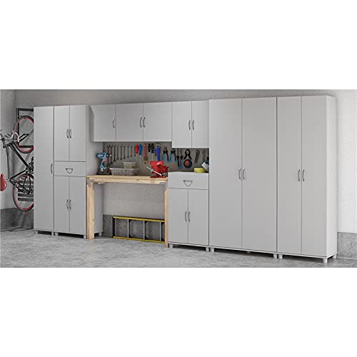 SystemBuild Lonn 24" 1 Drawer/2 Door Base Storage Cabinet in Dove Gray