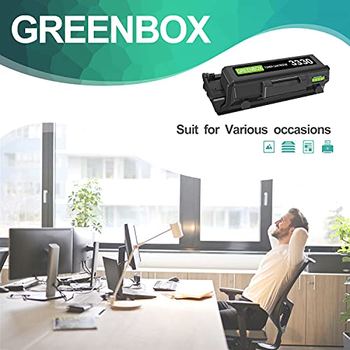 GREENBOX Remanufactured 106R03624 Toner Cartridge Replacement for Xerox Phaser 3330 for Xerox WorkCentre 3335 3345 Xerox Phaser 3330 106R03624 106R03623 (15,000 Pages High Yield, Black, 1-Pack)