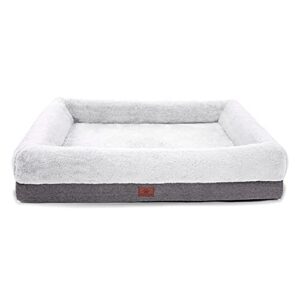 orthopedic dog bed for large dogs and medium dogs, dog sofa bed with waterproof liner pad and removable washable cover, dog mat for crates and couch，puppy bed, pet bed