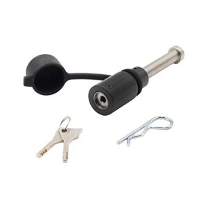proven industries model hl1 receiver hitch pin lock, fits 2-inch or 2 1/2-inch receivers, made in the usa, (black)