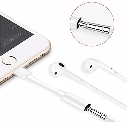 3 Pack Lightning to 3.5mm Headphone Jack Adapter MFi Certified, Connector Aux Audio Adapter iphone Adapter White Support for iPhone 7/7P/8/8P/X/XS/11/11 PM/12/12PM/13/13PM Compatible iOS 10.3 or Later