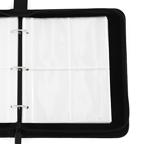 TCGAMES Card Binder 4-Pocket, 440 Pockets Card Holder Album with 55 Sleeves