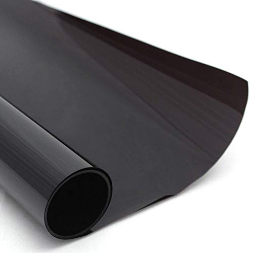 GreceYou Self Adhesive 5% Solar Film for Car WindscreenTinted in Black Clear Solar Film Anti-UV Sun Shade, DIY Car Front Windshield Protect Shade Sticker, 20cmx150cm