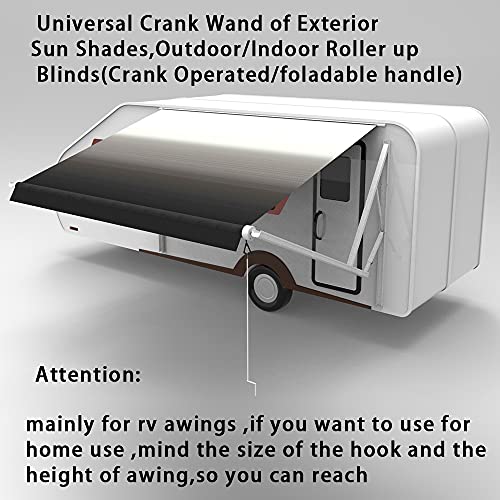 RV Awning Crank Handle Fordable Crank Wand for RV awnings Retractable Awning