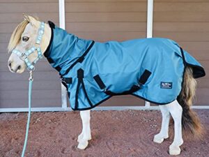 mini-pony 1200 d ripstop hooded waterproof sheet (52-54", teal)