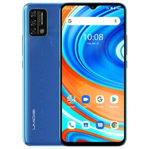umidigi a9 cell phone, 64gb fully unlocked smartphone, 5150mah battery android phone with 6.53" hd+ full screen and 13mp ai triple camera.