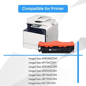 TRUE IMAGE Compatible Toner Cartridge Replacement for Canon 118 CRG118 Work for Canon Imageclass MF726Cdw MF8580Cdw MF8380Cdw MF8350Cdn LBP7660Cdn Printer Ink (Black, 2-Pack)