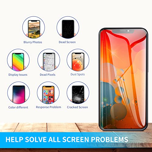 for iPhone 11 Screen Replacement 6.1” with Ear Speaker and Proximity Sensor, 3D Touch LCD Display Digitizer Full Assembly with Front Earpiece Repair Tools, HD Glass Fix Kits for A2111, A2223, A2221