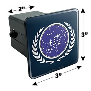 Star Trek United Federation of Planets Logo Tow Trailer Hitch Cover Plug Insert