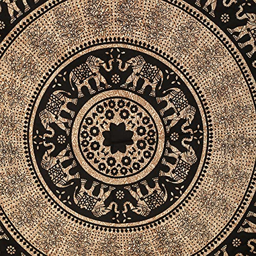 ARTISANS VILLAGE Tapestry Wall Hanging - Indian Dorm Decor for Living Room, Bedroom - Mandala Tapestries, Wall Art, Hippie Wall Hanging, Bohemian Bedspread, Nature Landscape