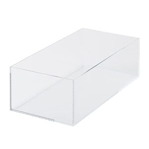 無印良品 muji 44089576 overlapping acrylic box, medium, approx. width 10.0 x depth 5.0 x height 3.1 inches (25.2 x 12.6 x 8 cm), transparent