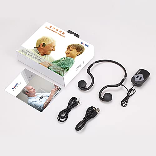 bonein Bone Conduction Hearing Headphone for The Elderly to Watching TV or Communicate,Personal Hearing Headset for Hard of Hearing