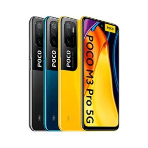 Poco M3 PRO 5G 64GB 4GB RAM Factory Unlocked (GSM Only | No CDMA - not Compatible with Verizon/Sprint) International Version - Power Black