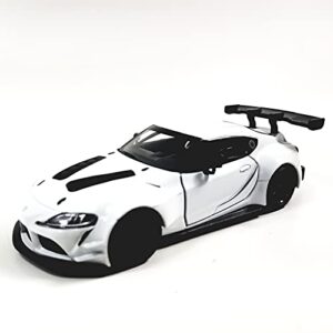 kinsmart toyota gr supra concept racing edition 1/36 scale diecast race car (white)
