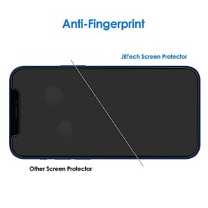 JETech Screen Protector for iPhone 12 6.1-Inch with Camera Lens Protector (Not for iPhone 12 Pro), Tempered Glass Film, 2-Pack Each