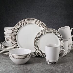 Pfaltzgraff Bryson 16-Piece Dinnerware Set, Service For 4, White