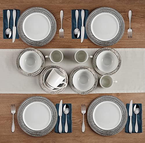 Pfaltzgraff Bryson 16-Piece Dinnerware Set, Service For 4, White