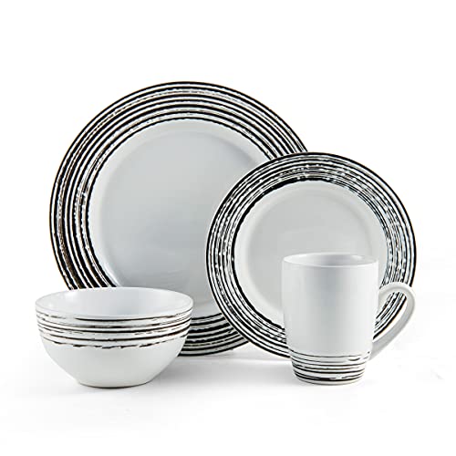 Pfaltzgraff Bryson 16-Piece Dinnerware Set, Service For 4, White