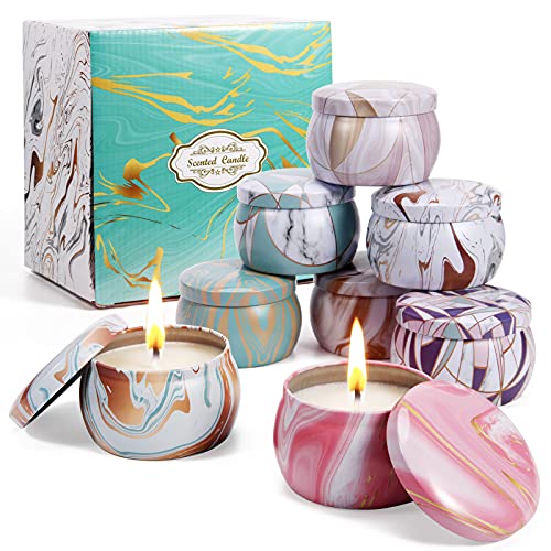 Mothers Day Gifts Mom Gifts Scented Candles Gift Set Pack of 8 x4.4 oz Aromatic Candle 100% Natural Soy Wax Candles Perfect Gifts for Home Office Date and Party