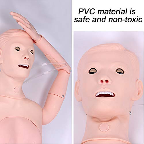 BIUYYY Nursing Manikin PVC Nursing Training Mannequins with Simulation Visceral and Replaceable Wound Modules and Storage Bag for Students Education Teaching Medical Training Skills