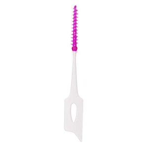 An-self 160PCS Interdental Brushes Ultra Tight Bristles Tooth Interdental Cleaners Silicone Toothpick Brush Disposable Teeth Soft Picks, 160 Count (Pack of 1), Purple