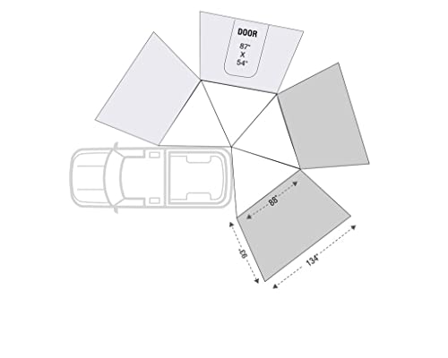 Overland Vehicle Systems 18239909: Nomadic 270 LT Awning Wall 2 Passenger Side