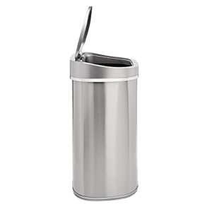 Amazon Basics Automatic Hands-Free Stainless Steel Trash Can - 80-Liter, 2 Compartment Bins