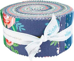 dodi lee poulsen poppy and posey rolie polie 40 2.5-inch strips jelly roll riley blake rp-10580-40