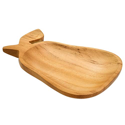 Cute Fruity Pear Carved Teak Wood Snack Plate | Wooden Fruit Platter Tray Home Décor | Kitchen Living Room Modern Home Decoration