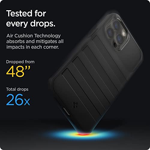 Spigen Geo Armor 360 [Full Body Protection] Designed for iPhone 13 Pro Case with Built-in Screen Protector (2021) - Black