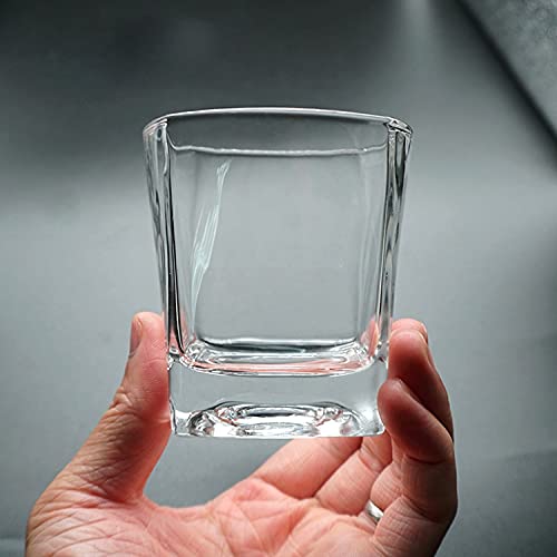 Drinking Glasses Set of 8, Glassware Set Includes 8 Rocks Glasses Heavy Base Glass Cups for Water, Juice, Beer, Wine, and Cocktails