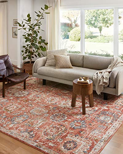 Loloi II Saban Collection SAB-08 Rust/Multi, Traditional 7'-10" x 10' Area Rug