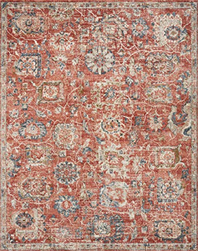 Loloi II Saban Collection SAB-08 Rust/Multi, Traditional 7'-10" x 10' Area Rug