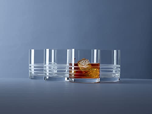 Mikasa Cal Double Old Fashioned Whiskey Glasses, 4 Count (Pack of 1), Clear