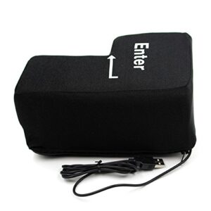 iYBWZH Big Enter Key USB Pillow Anti-Stress Relief Super Size Enter Key Unbreakable Pillow