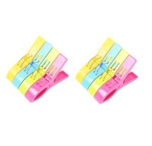 hllmx 8 pcs plastic clip cloth clip towel clip chair clip prevents towel, clothes and quilt from blowing away