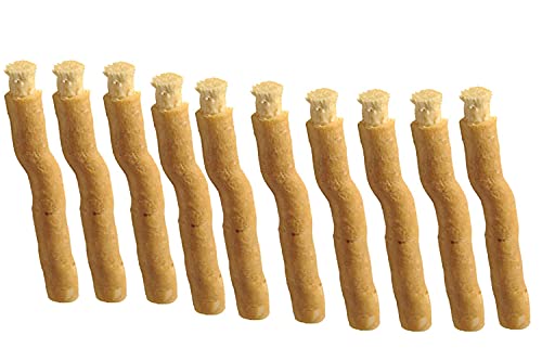 SEWAK Miswak Sticks for Teeth Natural Toothbrush | مسواك | Siwak Organic Wooden Tooth Brush Oral Teeth Whitener with Holder | Vacuum Sealed (10 Pack)