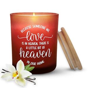 memorial gifts for loss of loved one - express your sympathy gift, soy wax scented candles, bereavement gifts - sympathy gifts for loss of mother, father - candles gifts (vanilla)