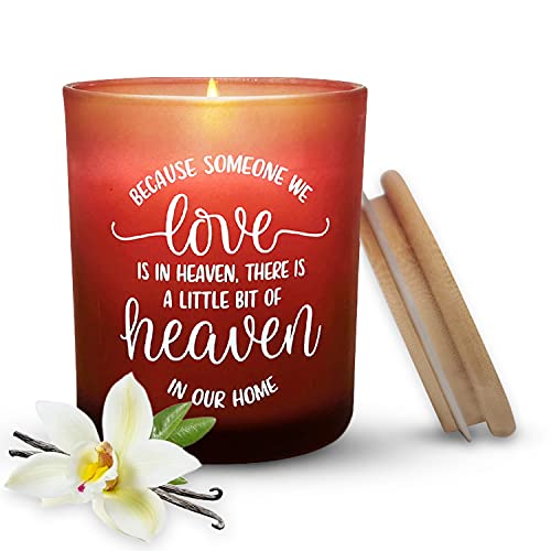 Memorial Gifts for Loss of Loved One - Express Your Sympathy Gift, Soy Wax Scented Candles, Bereavement Gifts - Sympathy Gifts for Loss of Mother, Father - Candles Gifts (Vanilla)