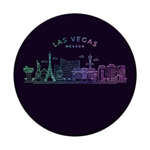 Las Vegas Skyline Cityscape City Metropole PopSockets Swappable PopGrip