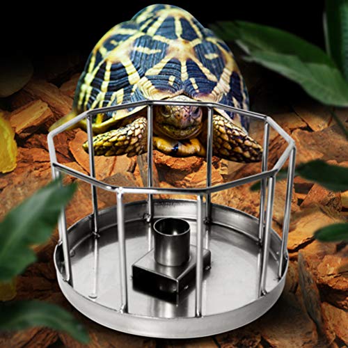 Popetpop Reptile Water Feeder, Reptile Water Bowl Automatic Water Dispenser Turtle Feeders Lizard Drinking Dish Waterer Feeding Accessories Reptile Food Dish for Turtle Bearded Dragons Tortoise