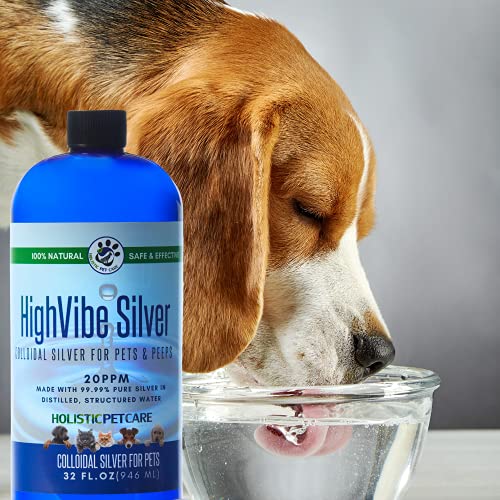 HighVibe Silver 32 oz and 16 oz Colloidal Silver for Pets