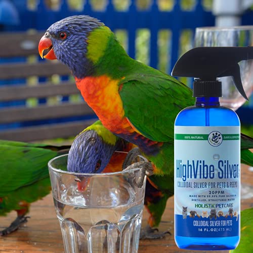 HighVibe Silver 32 oz and 16 oz Colloidal Silver for Pets