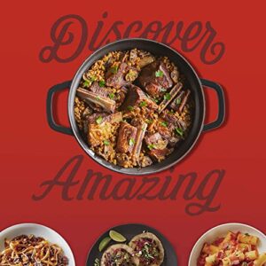 Instant Pot, 6-Quart 1500W Electric Round Dutch Oven, 5-in-1: Braise, Slow Cook, Sear/Sauté, Cooking Pan, Food Warmer, Enameled Cast Iron, Free App With 50 Recipes, Perfect Wedding Gift, Red