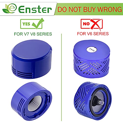 Replacement Filter for Dyson V8 Animal, V8+, V8 Absolute, V8 Motorhead, V8 Carbon Fiber, V7 Absolute, V7 Animal Pro, V7 Animal Plus, V7 Trigger Pro Vacuum,1 Pre Filters & 1 HEPA Post Filters for Dyson V8, Compare to Part # 965661-01 & 967478-01