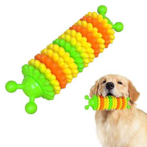 TIANHAO Dog Toys for Aggressive Chewers, Natural Rubber Indestructible Teeth Cleaning Dog Chew Toys for Small Medium Large Dogs, Outdoor Entertainment Interactive Puppy Chew Toys for Training, Green