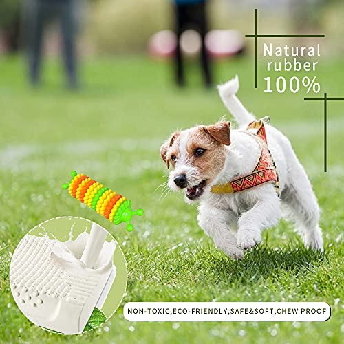 TIANHAO Dog Toys for Aggressive Chewers, Natural Rubber Indestructible Teeth Cleaning Dog Chew Toys for Small Medium Large Dogs, Outdoor Entertainment Interactive Puppy Chew Toys for Training, Green