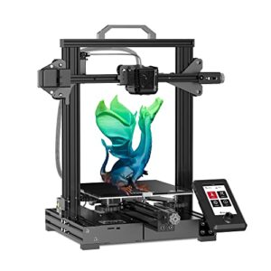 voxelab aquila x2 upgrade 3d printer integrated structure design with carborundum glass platform and tmc2208 32-bit silent mainboard, 8.66x8.66x9.84in printing size
