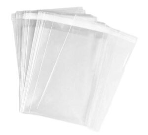 ericotry 100 pcs 9x12 clear resealable cello/cellophane bags good for bakery candle soap cookie poly bags gift t-shirt and artwork packing party treat wrap