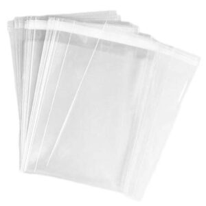 ericotry 100 Pcs 9x12 Clear Resealable Cello/Cellophane Bags Good for Bakery Candle Soap Cookie Poly Bags Gift T-Shirt and Artwork Packing Party Treat Wrap